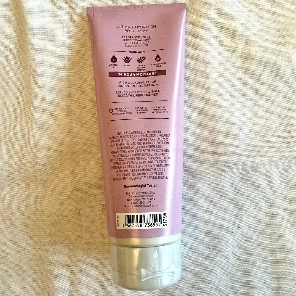 Bath & Body Works Ultimate Hydration Body Cream Lotion Hyaluronic Acid Shea 8 oz